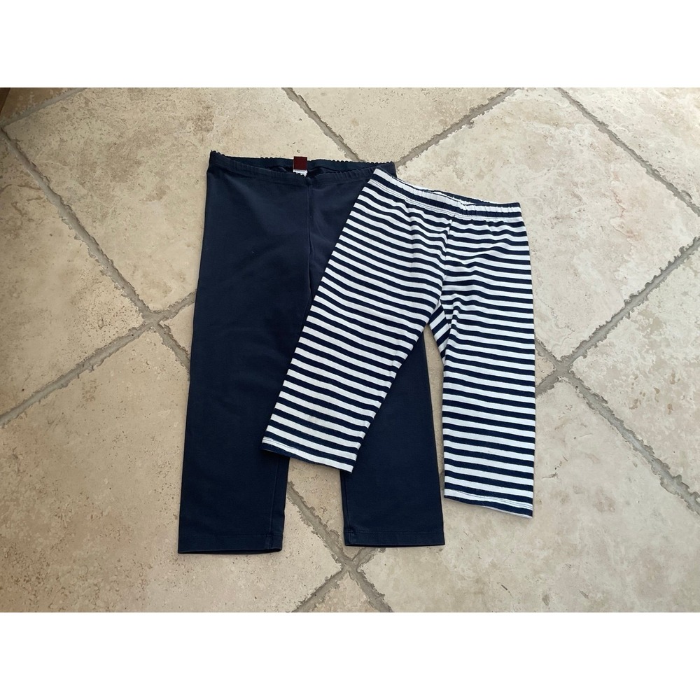 Tea Collection/Crewcuts blue Cropped Leggings Capris bundle; Girls‎ Size 8
